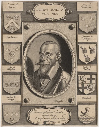 William Barclay by Karel van Mallery, print, 1571-1635