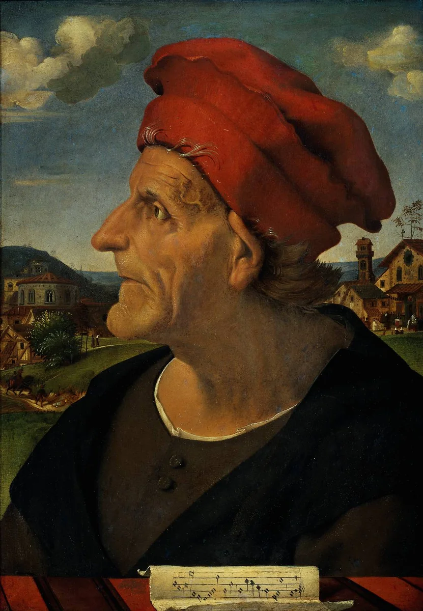 Posthumous Portrait of Francesco Giamberti (1405-c.1482), Father of Giuliano da Sangallo by Piero di Cosimo, painting, 1482