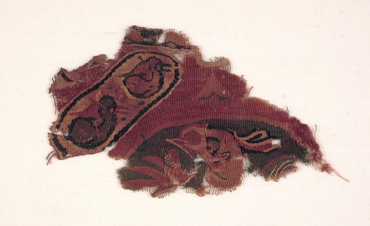Fragment of a Roundel by Unknown, textile, 600-899