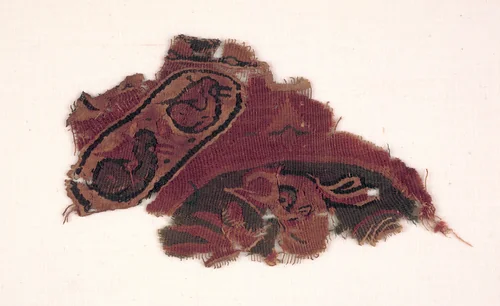 Fragment of a Roundel by Unknown, textile, 600-899
