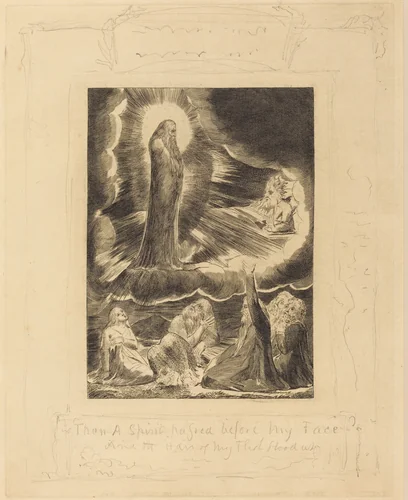 The Vision of Eliphaz by William Blake, portfolio, 1825