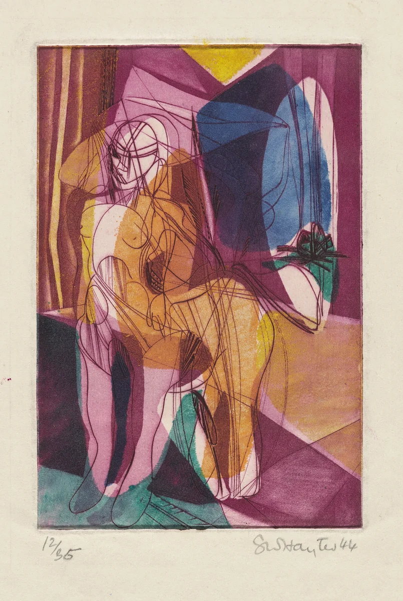 Centauresse by Stanley William Hayter, print, 1944