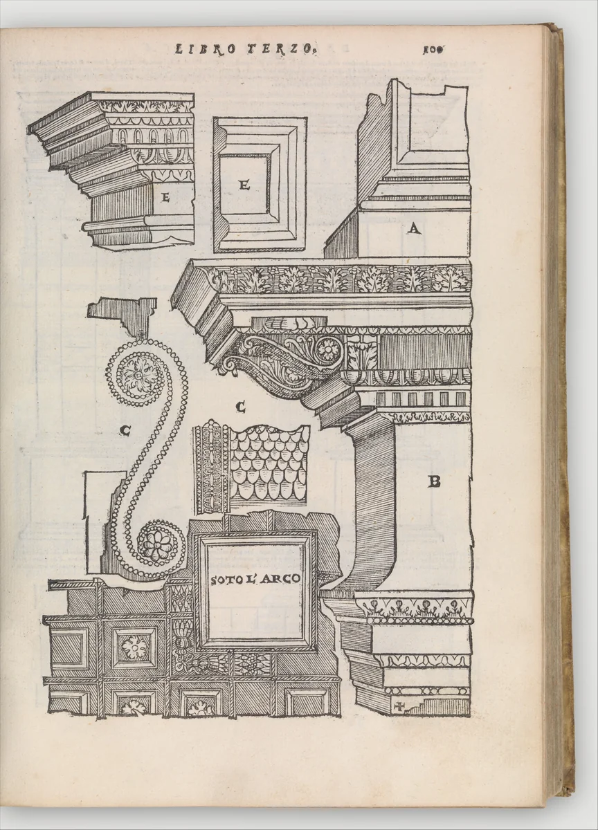 Libro primo (-quinto, estraordinario) d'architettura by Sebastiano Serlio, book, 1566