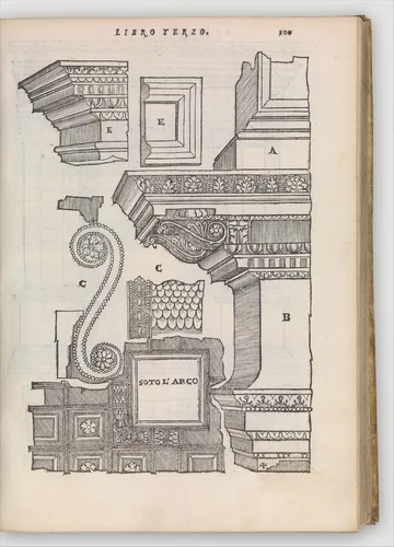 Libro primo (-quinto, estraordinario) d'architettura by Sebastiano Serlio, book, 1566