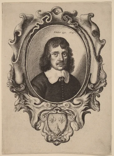 Self-Portrait by Wenceslaus Hollar, print, 1647