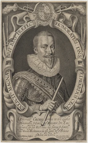 Edward Cecil, Viscount Wimbledon by Simon van de Passe, print, 1618
