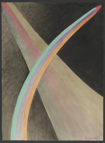 Colored Rhythm: Study for the Film by Léopold Survage, drawing, 1913