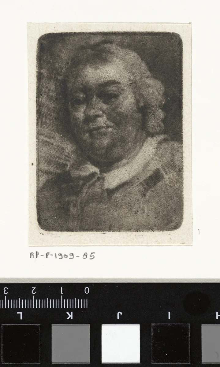 Buste van een man by Aert Schouman, print, 1720-1792