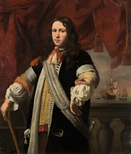 Portrait of Engel de Ruyter (1649-1683) by Ferdinand Bol, painting, 1669