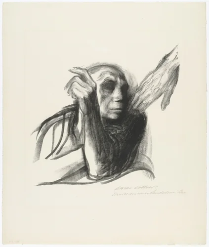 Call of Death (Ruf des Todes), plate 8 from the series Death (Tod) by Käthe Kollwitz, print, 1937