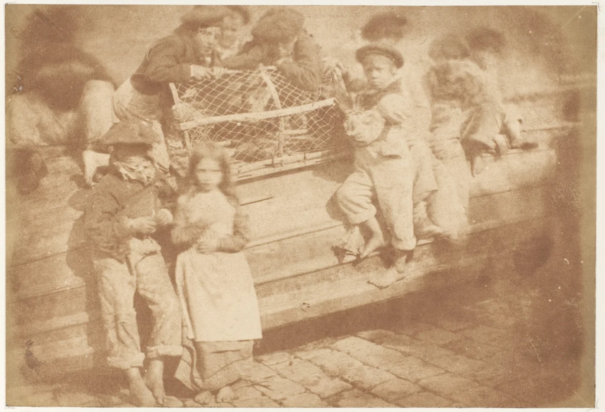 Newhaven Children by Hill and Adamson, photograph, 1843-1847