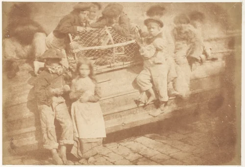 Newhaven Children by Hill and Adamson, photograph, 1843-1847
