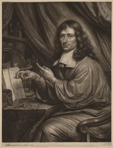 Cornelis Mayer by Bernard Vaillant, print, 1632-1698