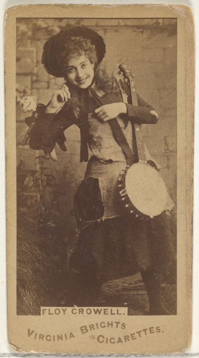 Floy Crowell, from the Actors and Actresses series (N45, Type 1) for Virginia Brights Cigarettes by Allen & Ginter, photograph, 1885-1891