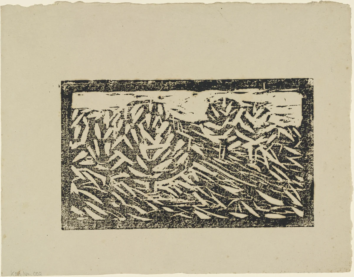 Landscape (Polling) [Landschaft (Polling)] by Christian Rohlfs, print, 1911