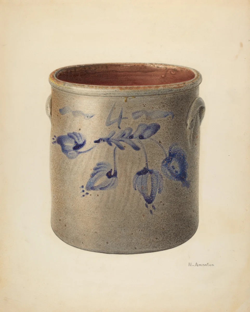 Crock by Nicholas Amantea, index of american design, 1938
