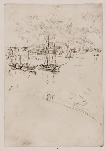 The Steamboat, Venice by James McNeill Whistler, print, 1879-1880
