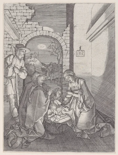 The Nativity by Ludwig Krug, print, 1516