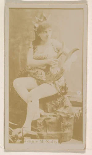 Jennie McNulty, from the Actresses series (N245) issued by Kinney Brothers to promote Sweet Caporal Cigarettes by Kinney Brothers Tobacco Company, photograph, 1890