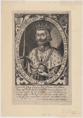 Edward II of England by Renold Elstrack, print, 1571-1625