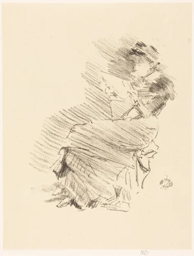 Reading by James McNeill Whistler, print, 1879-1887
