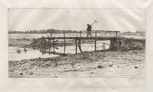 Footbridge, Worth by Otto H. Bacher, print, 1879