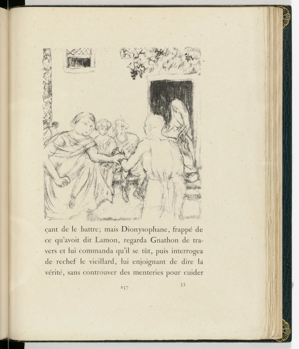 In-text plate (page 257) from Daphnis et Chloé by Pierre Bonnard, illustrated book, 1902