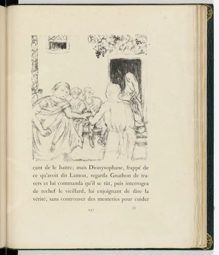 In-text plate (page 257) from Daphnis et Chloé by Pierre Bonnard, illustrated book, 1902