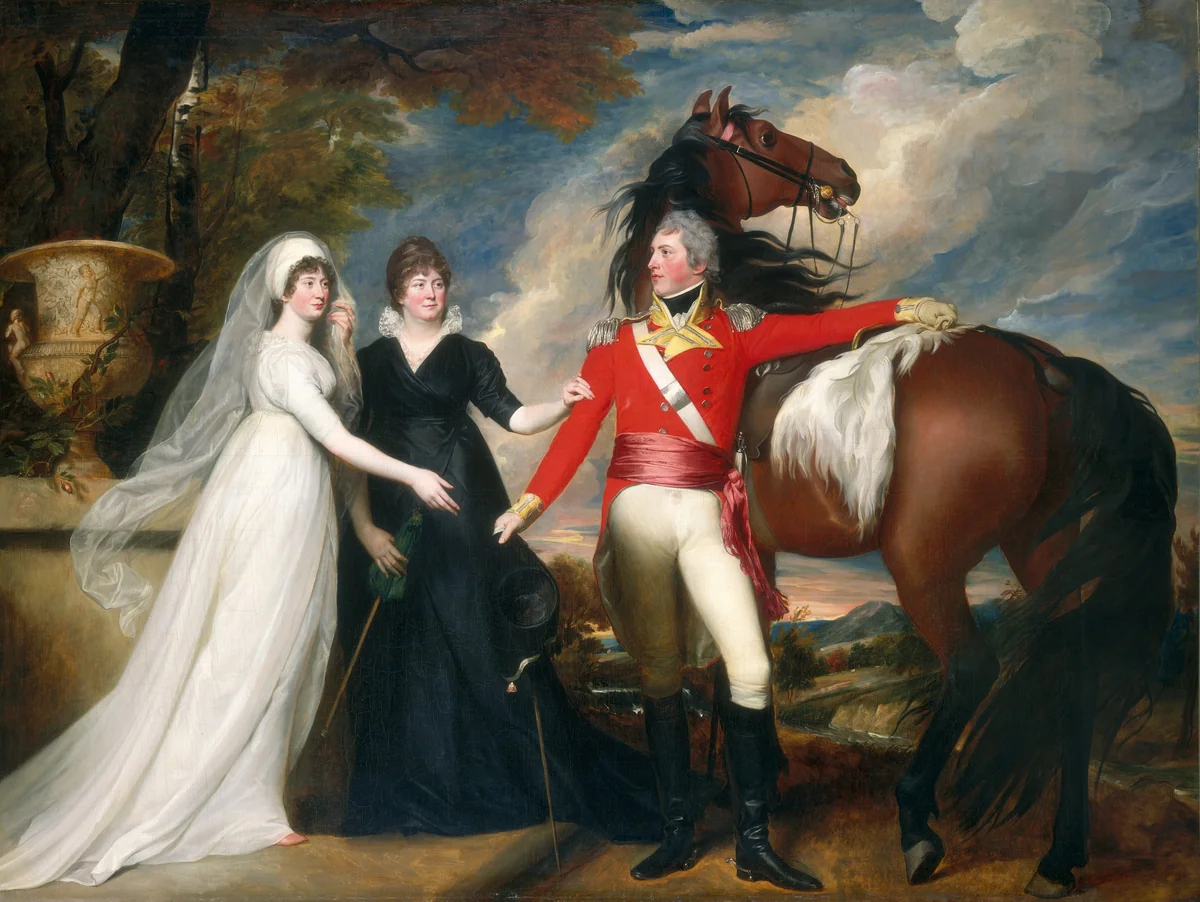 Colonel William Fitch and His Sisters Sarah and Ann Fitch by John Singleton Copley, painting, 1800-1801