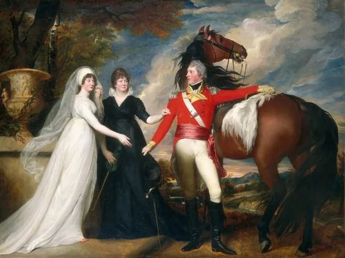 Colonel William Fitch and His Sisters Sarah and Ann Fitch by John Singleton Copley, painting, 1800-1801
