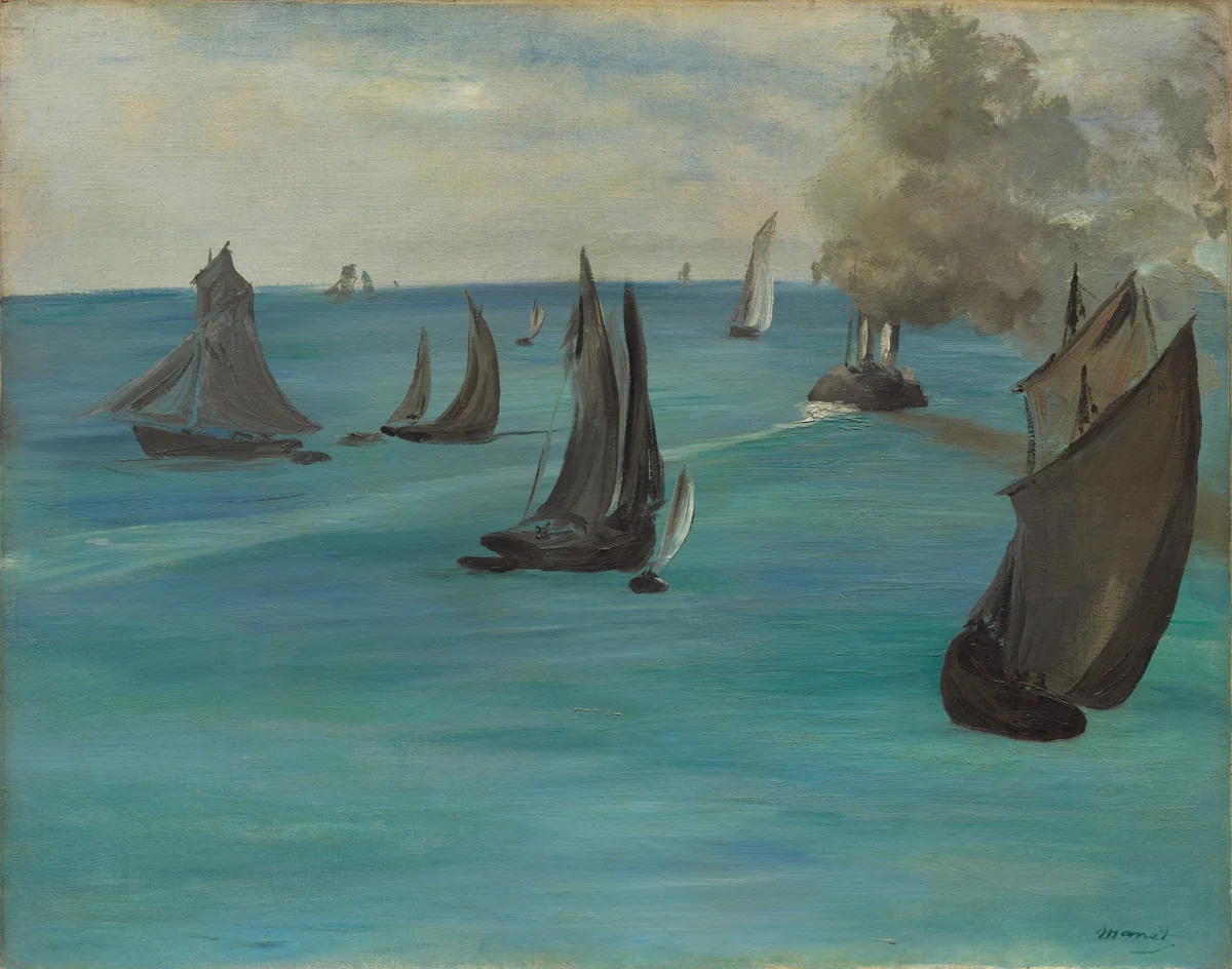 Sea View, Calm Weather (Vue de mer, temps calme) by Édouard Manet, painting, 1864