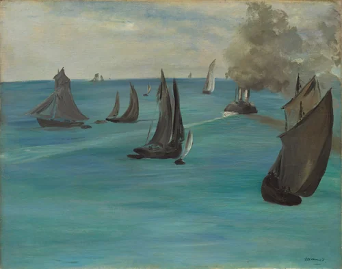 Sea View, Calm Weather (Vue de mer, temps calme) by Édouard Manet, painting, 1864