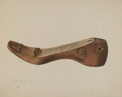 Shoe Last by Michael Fallon, index of american design, 1938