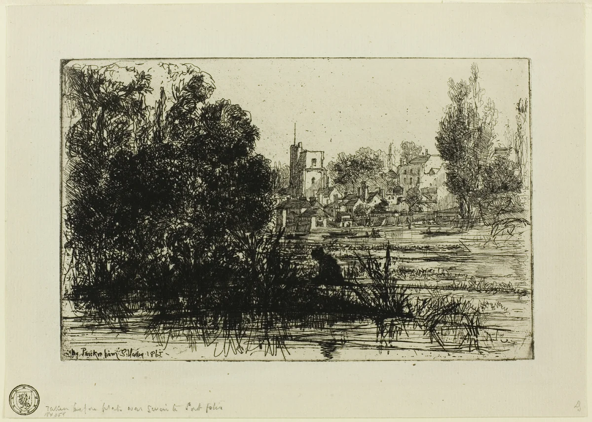 Twickenham Church by Francis Seymour-Haden, print, 1865