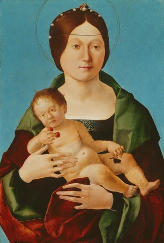 Virgin and Child by Ercole de' Roberti, painting, 1490-1496