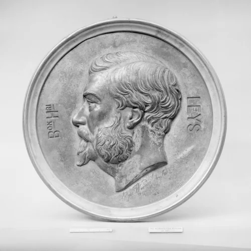 Baron Henri Leys by Leopold Wiener, metalwork, 1800-1899