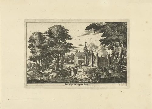 Gezicht op Kasteel Westerbeek by Cornelis Elandts, print, 1663-1670