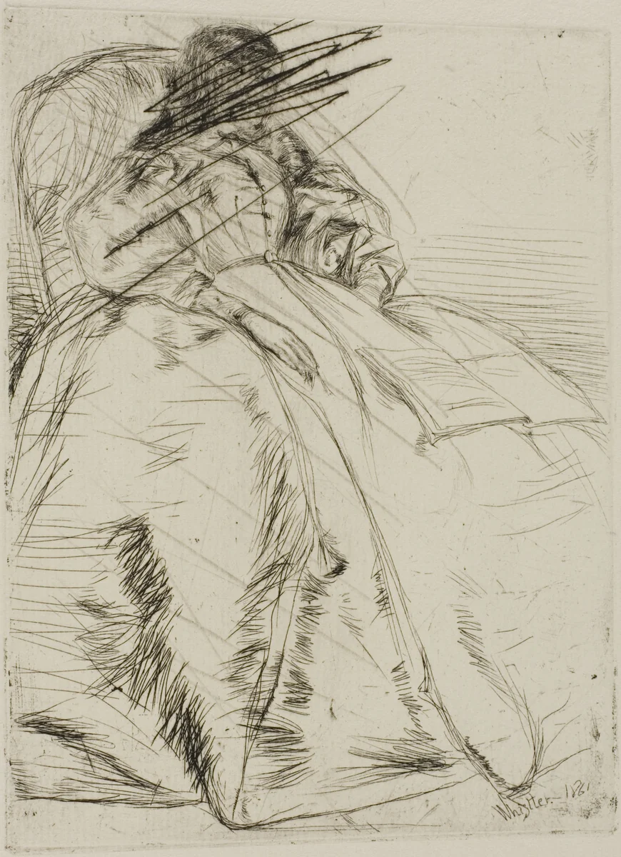 The Open Book by James McNeill Whistler, print, 1861