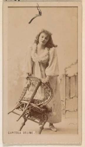 Capitola Urline, from the Actresses series (N245) issued by Kinney Brothers to promote Sweet Caporal Cigarettes by Kinney Brothers Tobacco Company, photograph, 1890