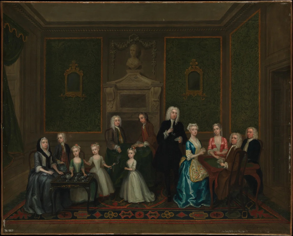 The Strong Family by Charles Philips, painting, 1732