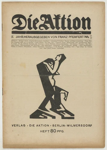 Die Aktion, vol. 9, no. 12/13 by Rüdiger Berlit, Walter O. Grimm, periodical, 1919