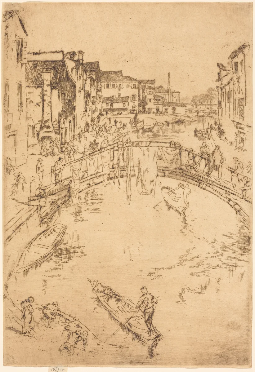 The Bridge by James McNeill Whistler, print, 1879-1880