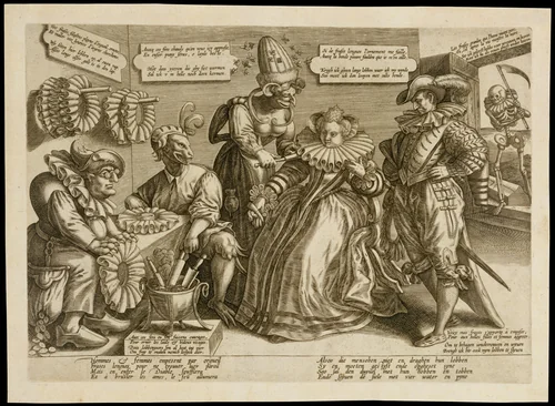 The Pride of Women: Ruffs by Maerten de Vos, artwork, 1595-1605