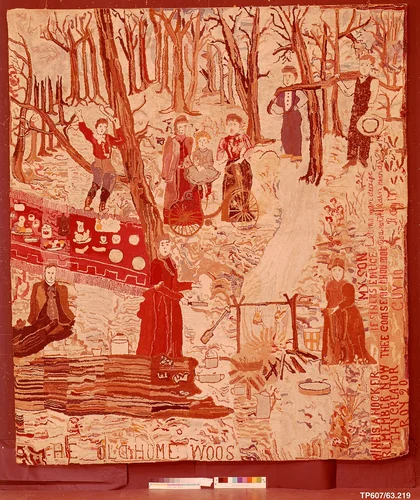 Hooked Rug by Elenore Blackstone, artwork, 1877-1890