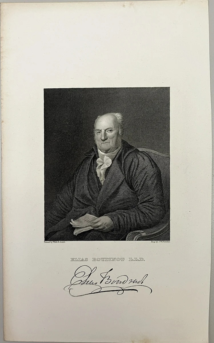Elias Boudinot by John Wesley Paradise, other, 1825