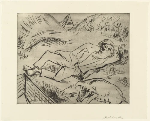 The Prodigal Son (Der verlorene Sohn) by Paul Kleinschmidt, print, 1920
