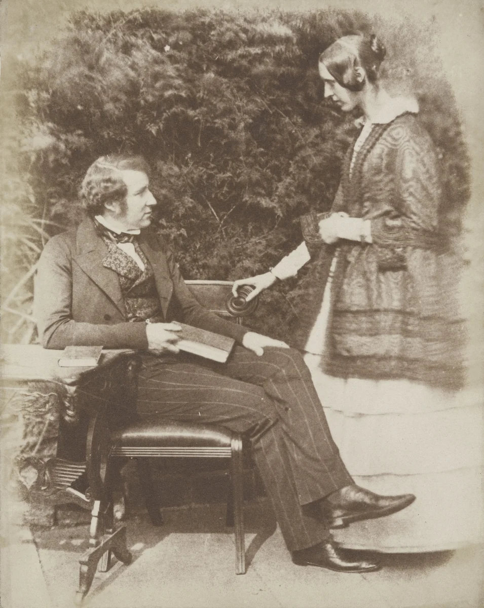 The Hon. Wortley and Wife by David Octavius Hill, Robert Adamson, photograph, 1845