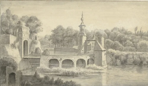 Velperpoort te Arnhem by Anthonie Waterloo, drawing, 1619-1690
