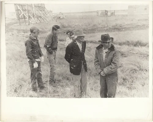 Car accident—U.S. 66 between Winslow and Flagstaff, Arizona by Robert Frank, photograph, 1955