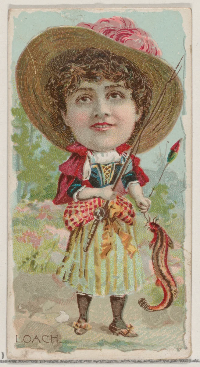 Loach, from the series Fishers and Fish (N74) for Duke brand cigarettes by Knapp & Company, print, 1888